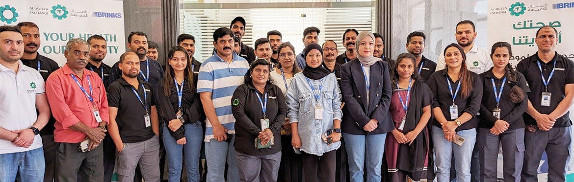 Al Mulla Exchange and Brinks Co-organize a Health Awareness Day to Support their Employees’ Well-being